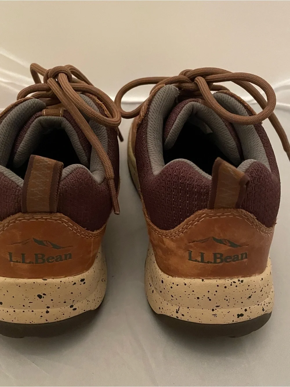 L.L. Bean Brown Mixed-Material Women's Sneakers